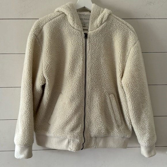 Lucky Brand Tops - Lucky Brand Zip Up Sherpa Hoodie Size Small